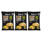 Kit 3 chips de mandioca sem gluten lemon pepper 50g belive