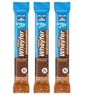 Kit 3 choco wheyfer chocolate c avelã crocante 6g de proteina 25g +mu