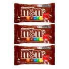 Kit 3 Chocolate Confeito M&Ms Chocolate ao Leite 40g