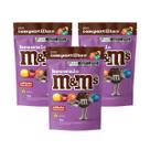Kit 3 Chocolate Confeito M&Ms Pouch 120g Brownie Mars MMs M&M's