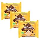 Kit 3 Chocolate Garoto Talento Branco com Cereais e Passas 85g