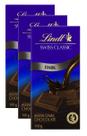 kit 3 Chocolate Lindt Swiss Classic Dark Sabor Amargo 100g