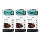 KIT 3 CHOCOLATE NATURAL VEGANO 70% CACAU COM NIBS ONLY4 70g