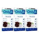 KIT 3 CHOCOLATE VEGANO COM FLOR DE SAL 70% CACAU ONLY4 70g