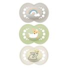Kit 3 Chupetas Mam Day & Night Brilham No Escuro 6m+ Neutras Kit 3 Chupetas Mam Day & Night Brilham No Escuro 6m+ Neutras