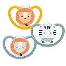 Kit 3 Chupetas Space Dia e Noite Brilha no Escuro 6m+ Nuk