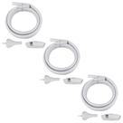 Kit 3 Chuveirinho Completo 1,75m Lorenzetti 7589211 Branco