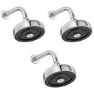 Kit 3 Chuveiros Acqua Plus Curvo 1990 C Std Cromado - Deca