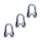 Kit 3 Clips Grampo Leve P/ Cabo Aço Fischer 3/4"