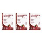 Kit 3 Cobalamax Vitamina B12 60 Comp Sabor Frutas Vermelhas
