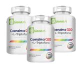 Kit 3 Coenzima Cq10 L Tripofano 500mg Suplemento 60cap Saude