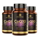 Kit 3 Coenzima Essential Q10 Com Ômega 3 Tg 60 Cápsulas