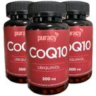 Kit 3 Coenzima Q10 Ubiquinol Antioxidante Energia 60 Caps