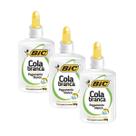 Kit 3 Cola Branca Líquida Escolar Lavavel Volta as Aulas BIC 90g Kit 3 Cola Branca Líquida Escolar Lavavel Volta as Aulas BIC 90g