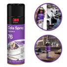 Kit 3 Cola Contato Spray 76 Tapeceiro Carpete Tecido Couro Carro Madeira Plástico Kit 3 Cola Contato Spray 76 Tapeceiro Carpete Tecido Couro Carro Madeira Plástico