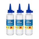 Kit 3 Cola do artesão silicone líquida transparente EVA Isopor 100ml