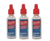 Kit 3 cola jeans 20g acrilex