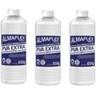 Kit 3 Cola Pva Extra Forte Branca 1kg Madeira Mdf Concreto Almaflex
