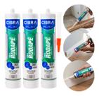 Kit 3 Cola Rodapé 360gr Poliestireno Madeira Gesso Isopor Branco Cibra Kit 3 Cola Rodapé 360gr Poliestireno Madeira Gesso Isopor Branco Cibra