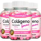 Kit 3 Colágeno Hidrolisado Femme com Vitaminas E A C D e Zinco 90 Cápsulas Maxinutri Kit 3 Colágeno Hidrolisado Femme com Vitaminas E A C D e Zinco 90 Cápsulas Maxinutri