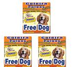 Kit 3 Coleira Natural Antipulgas 45cm Free Dog Cães Cachorro Anti Pulgas