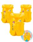 Kit 3 Colete Boia Infantil Praia Verão Club Agua Diversão