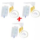 Kit 3 Coletor de Urina de Silicone para Incontinência à Prova de Vazamentos