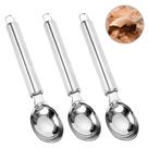 Kit 3 colher de sorvete inox round