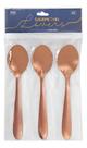 Kit 3 Colheres de Mesa Cobre Aço Inox Restaurante Cozinha Gourmet Mix