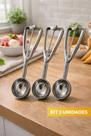 Kit 3 Colheres para Sorvete em Aço Inox Michelon Kit 3 Colheres para Sorvete em Aço Inox Michelon
