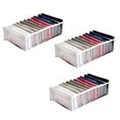 Kit 3 Colmeias Organizadoras Branco 40x25x10cm Gavetas Guarda-Roupas