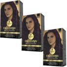 Kit 3 Coloração Creme Permanente Excllusiv Color Pratic Marsala 8.26 Haskell