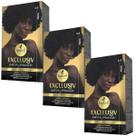 Kit 3 Coloração Creme Permanente Excllusiv Color Pratic Preto 2.0 Haskell Kit 3 Coloração Creme Permanente Excllusiv Color Pratic Preto 2.0 Haskell