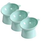 Kit 3 comedouro bebedouro elevado ergonômico para gatos e cães 300ml Kit 3 comedouro bebedouro elevado ergonômico para gatos e cães 300ml
