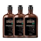 Kit 3 Condicionador 3 em 1 para Barba Cabelo e Bigode Masculino 240ml Urban Men Farmaervas Kit 3 Condicionador 3 em 1 para Barba Cabelo e Bigode Masculino 240ml Urban Men Farmaervas