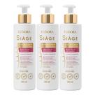 Kit 3 Condicionador Antiqueda Feminino Dermo Hair Resistência Minoxi Amenil 280ml Eudora Siàge