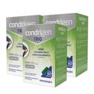 Kit 3 Condrigen Trio MSM Colágeno Tipo 2 + Ácido Hialurônico 60 Cáps Maxinutri