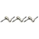 Kit 3 Conector P10 P10 Mono Em Z Pedais De Guitarra Baixo