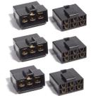 Kit 3 Conectores 6 Vias C/ Terminal Para Som Automotivo