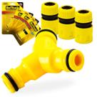Kit 3 Conectores Engate Rápido Com Derivação Em Y Mangueira