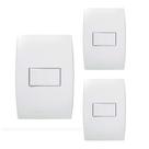 KIT 3 Conjunto 1 Interruptor Simples Ilus Siemens Soprano