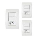 KIT 3 Conjunto 2 Interruptor e Tomada Ilus Siemens Soprano KIT 3 Conjunto 2 Interruptor e Tomada Ilus Siemens Soprano