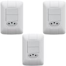 Kit 3 Conjunto 2 Interruptores Paralelo + 1 Tomada 20a 250v