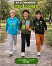 Kit 3 Conjunto Infantil Menino Moletom Flanelado Capuz Zíper Punho Roupa Inverno Masculina 4 ao 8