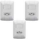Kit 3 Conjunto Interruptor Paralelo + Tomada 20a Tramontina