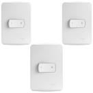 Kit 3 Conjunto Interruptor Simples Bipolar 25a Schneider