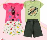 Kit 3 conjunto menina e menino