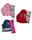 Kit 3 conjunto moletom inverno menina sortido para bebês