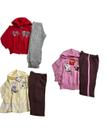 Kit 3 conjunto moletom inverno menina sortido para bebês