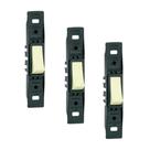 Kit 3 Conjunto Sem Placa 1 Interruptor Simples Silentoque Vertical